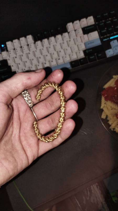 Messing Rope Chain Bracelet